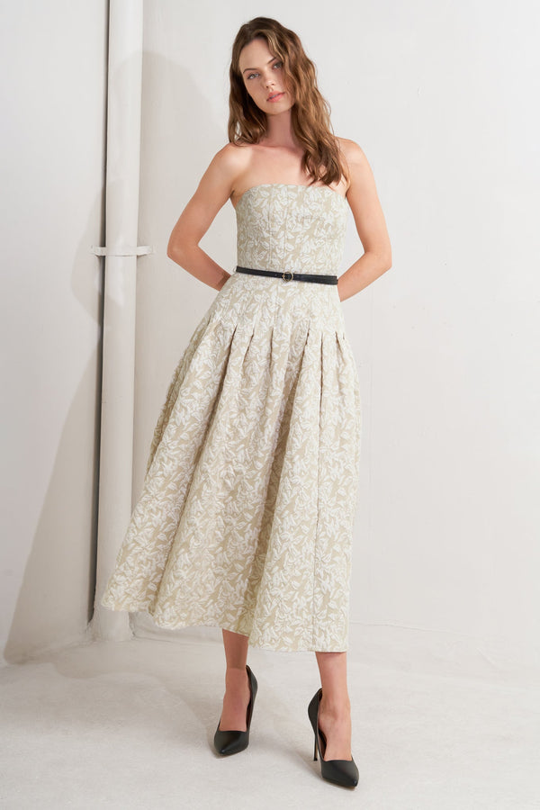 whisper-leaf-woven-midi-dress Flying Tomato-Sophia's StyleDRESSES-1